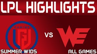 LGD vs WE Highlights ALL GAMES LPL Summer 2024 LGD Gaming vs Team WE by Onivia [upl. by Syhr180]