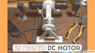 3D printed brushed DC motor [upl. by Krys784]