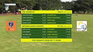 CSA Provincial T20 KnockOut Challenge  Mpumalanga Rhinos vs ITEC Knights [upl. by Gowrie]