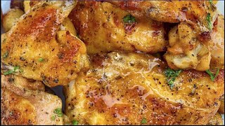 Baked Lemon Pepper Chicken  Easy Baked Chicken Recipe  Lets Eat Cuisine [upl. by Yehc]