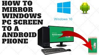 How To Mirror Windows PC Screen to a Android Phone [upl. by Nosae]