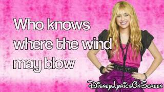 Hannah Montana  Ordinary Girl Lyrics On Screen HD [upl. by Oicor]