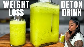 PINEAPPLE WEIGHT LOSS amp DETOX JUICE USING A BLENDER  BENEFITS [upl. by Aloel993]