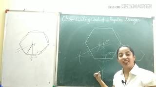 Trick to draw circumscribing circle of a regular hexagon perfectly Maths ICSE  Construction [upl. by Torrey]