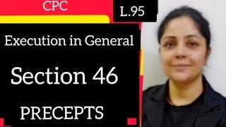 What is Precept  Important for Mains Execution in CPC  Section 46  judiciary cpc judiciary [upl. by Strohben]