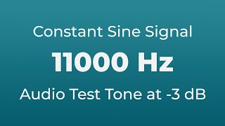 11000 Hz Sound Audio Test Tone  11000 Hertz Sine Signal  11 kHz [upl. by Gabrielli459]