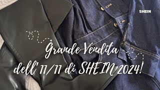 SHEIN Grande Vendita dell’1111 di SHEIN 2024 📦 [upl. by Tarrah]