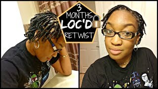 STARTER LOCS 2ND WASH AND RETWIST  MY LOC JOURNEY [upl. by Emirac559]