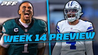 Eagles vs Cowboys Week 14 Game Preview  PFF [upl. by Florina]