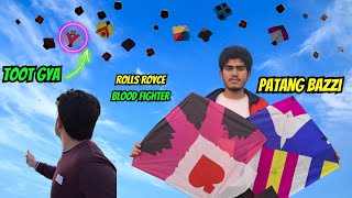 Rolls Royce amp Blood fighter Duo 😍  Kite Cutting  Basant Kite Vlogs [upl. by Itsirc]