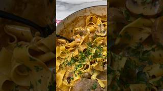 Easiest Tastiest Beef Stroganoff beefstroganoff [upl. by Ambler409]