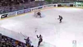 Tuomo Ruutu hit vs Latvia [upl. by Amble]