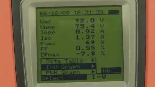 PV Solar installation IV Curve tracer of photovoltaic strings and modules [upl. by Kenimod]