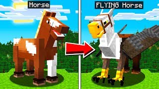 UPGRADING Minecraft HORSES to FLY [upl. by Einafets]