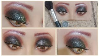 eid black makeup lookblack makeupsimpal look [upl. by Ocsinarf633]