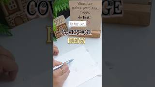 Easy 🔥 ways to decorate your notebook front page 😍🍃✨ [upl. by Langley]