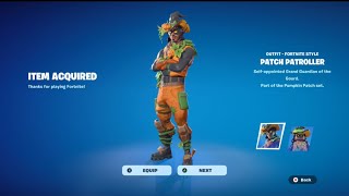 Buying the Patch Patroller skin in Fortnite [upl. by Atnahsal]