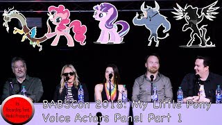 BABSCon 2018 My Little Pony Voice Actors Panel Part 1 [upl. by Matthias420]