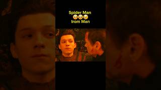 iron man and spider man tearful scene 😢🥹 shorts viralshorts trendingshorts ₹ironman spiderman [upl. by Allerym740]