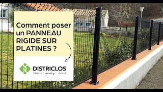 Comment poser des PANNEAUX RIGIDES avec PLATINES  TUTO DISTRICLOS 📽️ [upl. by Erdnaek]