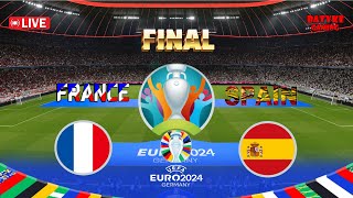 🔴 FRANCE vs SPAIN Final EURO 2024 Full Match All Goals Live Football Gameplay [upl. by Ynabla]