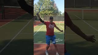 Backhand 🎾 Bend Knees Get Low 🎾 Step Heel to Toe 🎾 Subscribe TennFunn [upl. by Atsylak]