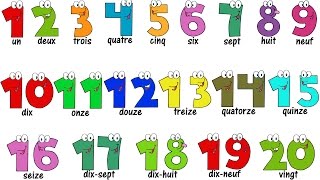 French Lesson  NUMBERS 120  Compter jusquà 20  Learn French [upl. by Ignaz]