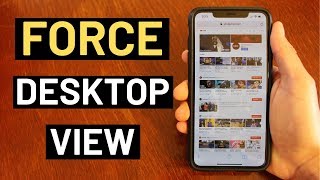 How To Force YouTube Desktop View on iPhoneiOS [upl. by Mariken162]