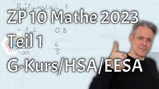 ZP 10 2023 Mathe Teil 1 ohne Hilfsmittel für HSA EESA GKurs erklärt [upl. by Esinaj393]