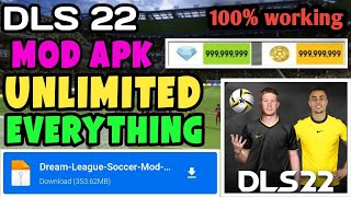 DLS 22 MOD APK UNLIMITED COINS amp DIAMONDS  DREAM LEAGUE SOCCER 2022 MOD APK [upl. by Venetis64]