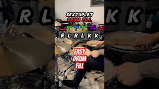 How to Play a Sextuplet Drum Fill Drum Lesson drums [upl. by Nnek]