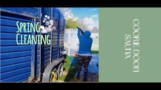 Horsebox conversion to Sauna Spring cleaning [upl. by Lenny]