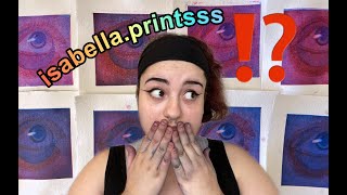 Printmaking Process Vlog Intaglio Printing  isabelladrawsss [upl. by Sirk]