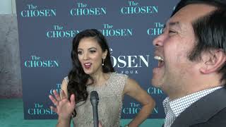 Catherine Lidstone Carpet Interview at The Chosen S4 Premiere [upl. by Geraud]