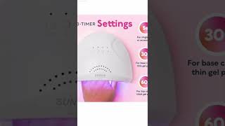 HOW TO USE THE UV LED NAIL LAMP GEL LIGHT FOR NAIL POLISH  AMAZON FINDS 💅🏽 [upl. by Anya]