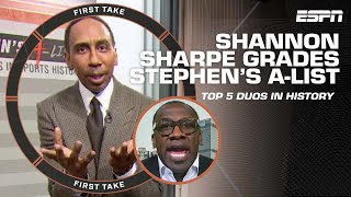 Shannon Sharpe gives Stephens AList a D 🤣  First Take [upl. by Waldo112]