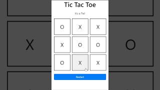 tic tac toe game with computer using html css bootstrap and javascript bootstrap javascript html [upl. by La Verne224]