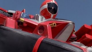 Red Ranger Battlizer Morph and Fight Web War Episode  Lightspeed Rescue  Power Rangers Official [upl. by Monaco]