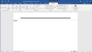 How to set border of header or footer in Word [upl. by Levitan]