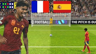 France vs Spain Friendly penalty shootout 🔥 efootball [upl. by Eelaroc331]