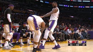 LeBron James Not Letting Brandon Ingram Tie His Shoes [upl. by Honeywell781]