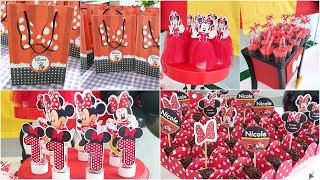 DIY PERSONALIZADOS DA MINNIE Tubetes Suportes de Mesa Lembrancinhas  Sil Saores [upl. by Jahn]