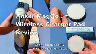 Anker MagGo Wireless Charger Pad Qi2 Review [upl. by Haimes]