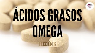 6 ÁCIDOS GRASOS OMEGA NUTRICIÓN ORTOMOLECULAR [upl. by Anividul]