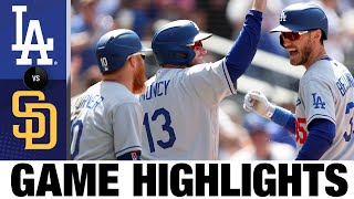 Dodgers vs Padres Game Highlights 42422  MLB Highlights [upl. by Airdua]