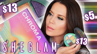 S H E G L A M 💫 CHROMA Makeup Review [upl. by Collum585]