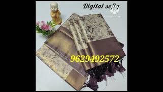 DIGITAL FLORAL SOFTY SILK SAREES [upl. by Cowley78]