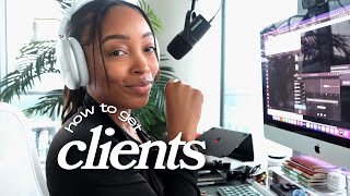 How To Get Clients in 2025  Become A Freelance Graphic Designer [upl. by Yrag552]