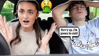 Car SICK PRANK On My GIRLFRIEND she believed me [upl. by Fleur]