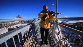 Play Violin at Peak Walk Glacier 3000 Les Diablerets [upl. by Pearlstein]